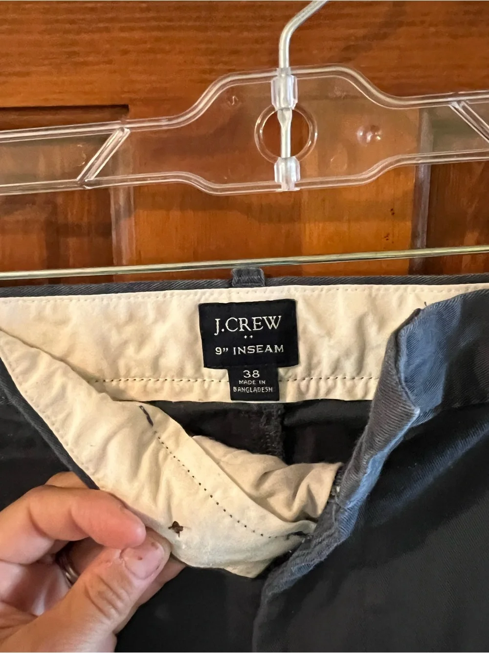 J. Crew Men's Navy Flat-Front Chino Shorts
